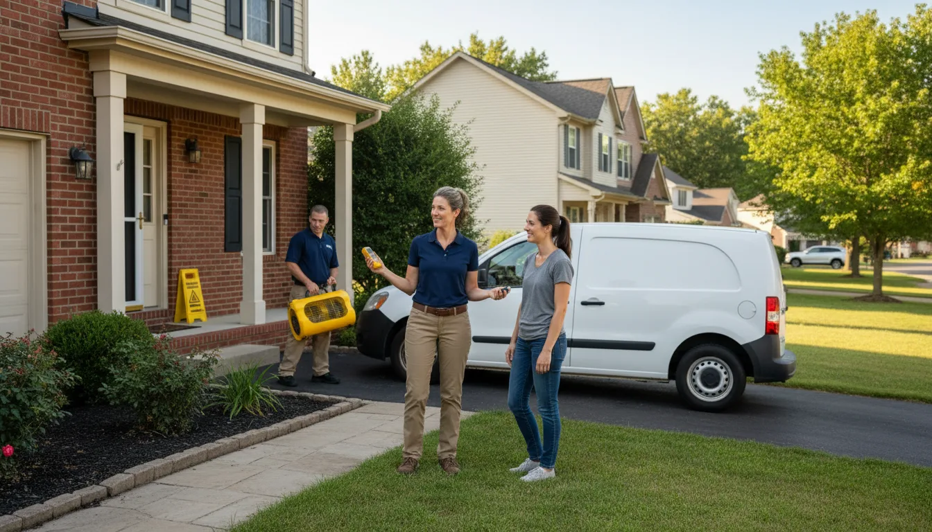 Residential water damage restoration in Callaway, NE